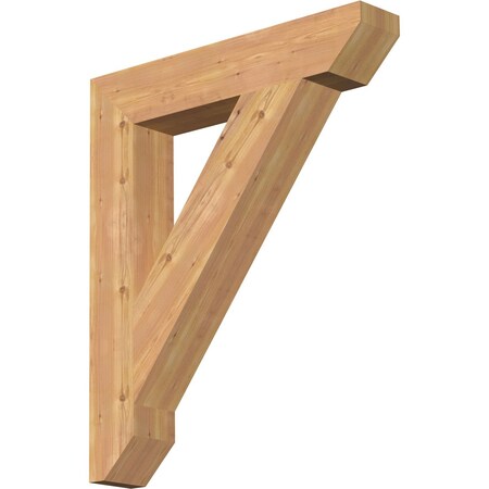 Ekena Millwork Traditional Slat Smooth Bracket, Western Red Cedar, 5 1/2"W x 32"D x 38"H BKT06X32X38TRA06SWR